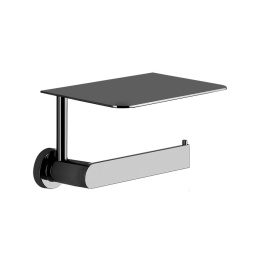 Фото Держатель туалетной бумаги Gessi Emporio (38855#031) с полочкой, хром
