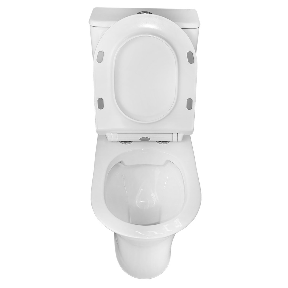Унитаз-компакт Azario FRETTA ROUND (AZ-1217 + AZ-1216-G) Белый