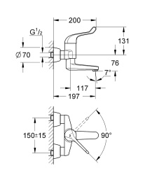 Grohe Euroeco Special 32792000 Смеситель для раковины, безопасный