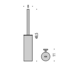 Фото Ершик подвесной Colombo Nordic B5207.CR