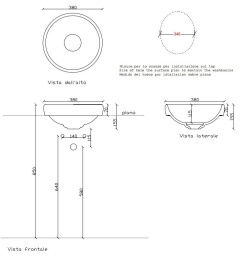 Фото Раковина 35 см Galassia Ergo (7117), цвет белый