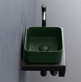 Ceramica CIELO Shui Comfort MILAQ MU - Раковина накладная Minimo 25*25 см Muschio