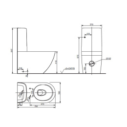 Напольный унитаз TOTO NC CW761Y+Washlet TCF4732G