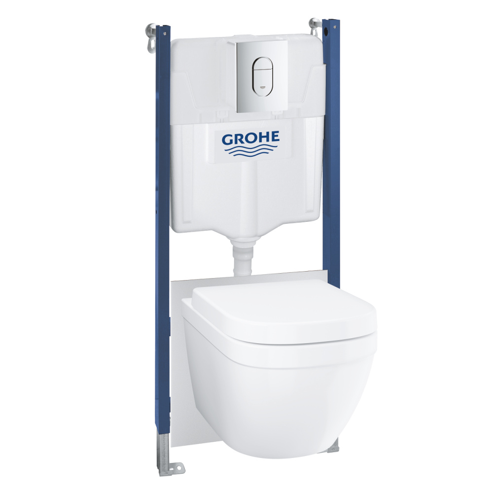 Grohe Solido Compact 39535000 Комплект инсталляция и унитаз подвесной, безободковый