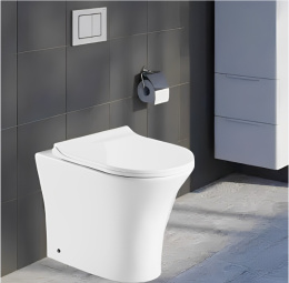 Фото Унитаз приставной безободковый Cerutti BERNINA F CT7842 (520х340х400)