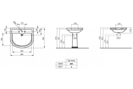 Фото Ideal Standard Calla T080961 Раковина на 69 см