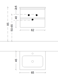 Фото Armadi Art 849-065-LA Тумба CAPOLDA 65 latte