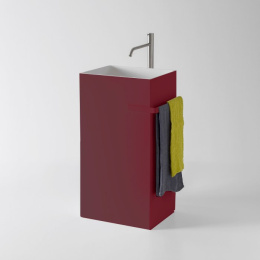 Фото Antonio Lupi Fusto FUSTO Melograno/cr Раковина напольная 45х35х85 см, цвет: Melograno