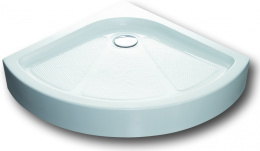 Фото Душевой поддон BRAVAT Type-R2 четверть круга с регулируемыми по высоте ножками с сифоном в комплект 