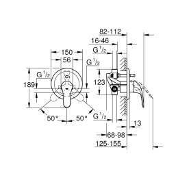 Смеситель для душа Grohe Euroeco New 32747000 хром