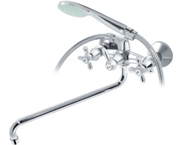 Фото Смеситель для ванны/раковины Ретро, s-образный излив 400 мм Варион 701822