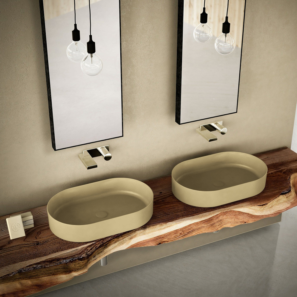 Ceramica CIELO Shui Comfort SHCOLAO60 CN - Раковина накладная на столешницу 60*38 см (Canapa)