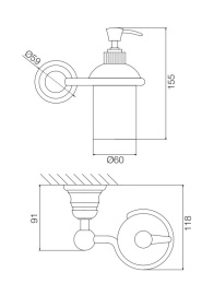 FIMA Carlo Frattini Victory F6063/3OR Дозатор жидкого мыла