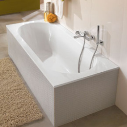 Квариловая ванна 180*80 Villeroy&Boch Oberon (UBQ180OBE2V-01) белый