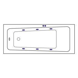 Фото Excellent Ava WAEX.AVA17.SOFT Ванна 170x70 "SOFT" (хром)