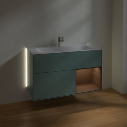 Villeroy Boch Finion G040GNGM Тумба под раковину 996х498 мм (walnut veneer/olive matt)