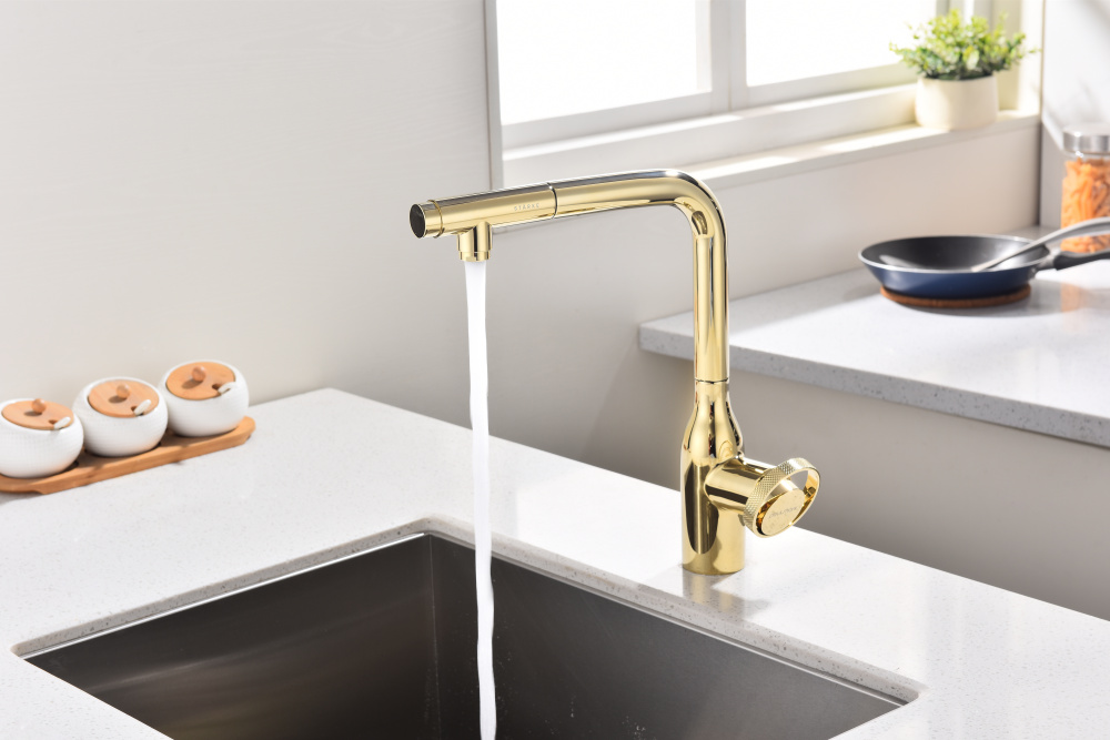 Смеситель для кухни Paulmark Urban (Ur213104-G) золото