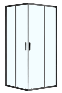 Душевое ограждение Azario MILTON (AZ-ND1142 1000 Black)