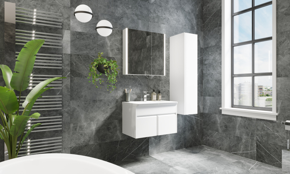 Шкаф-пенал Roca Up (ZRU9303013) белый, глянцевый