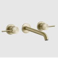 Смеситель для раковины Gessi 316 Flessa 54094#727, латунь брашированная/шлифованная PVD(Brushed Bras