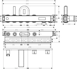 Скрытая часть термостата 15314180 Hansgrohe RainSelect