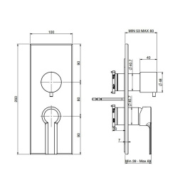 FIMA Carlo Frattini Mast F3139X6CR Смеситель для ванны