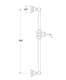 Cristina PD06551 Душевая штанга