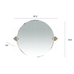 Зеркало Tiffany World Harmony TWHA023oro, золото