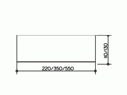 Полочка из кристаллина Keuco Plan 14910005500