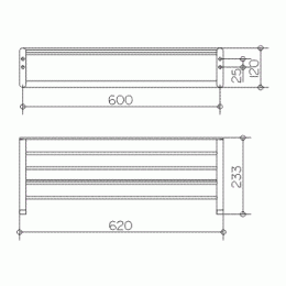 Полка для полотенец Keuco Elegance 11675010000, хром