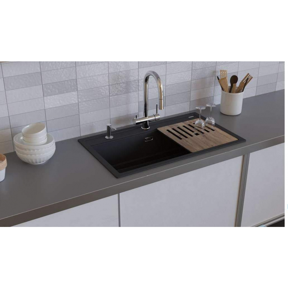 Кухонная мойка Omoikiri Kitagawa 86-LB-GB Artceramic (4993794) графит