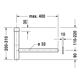 Сифон для раковины Duravit 0050361000 хром
