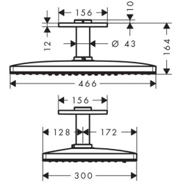 Верхний душ Hansgrohe (24006600)