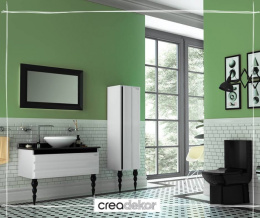 Чаша для напольного унитаза Creavit Lara (LR360-00SI00E-0000) к стене с биде, черный