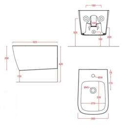 Биде подвесное ArtCeram A16 (ASB001 17 00)