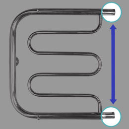 Водяной полотенцесушитель Energy Vega 60х60