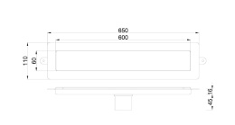 Фото Душевой лоток Boheme Premium Linear (982-60-CR) хром