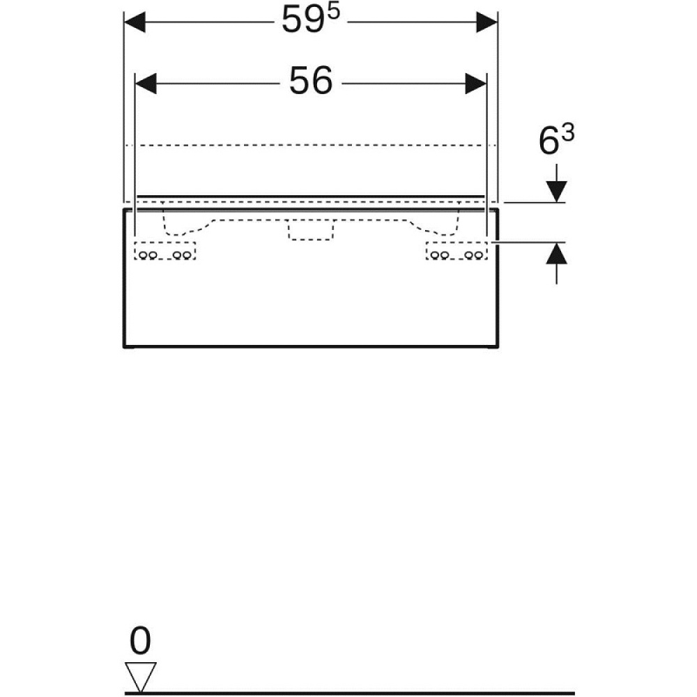 Фото Geberit iCon 840262000 Тумба для раковины, с ящиками выдвижными