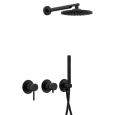 Душевая система Remer X Style X96S02ONO, чёрный матовый