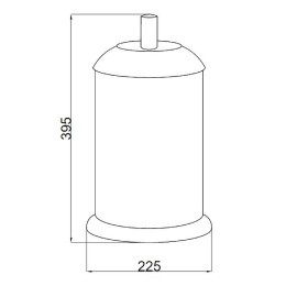 Ведро для мусора Boheme Murano 10907-V-CR Хром Фиолетовое