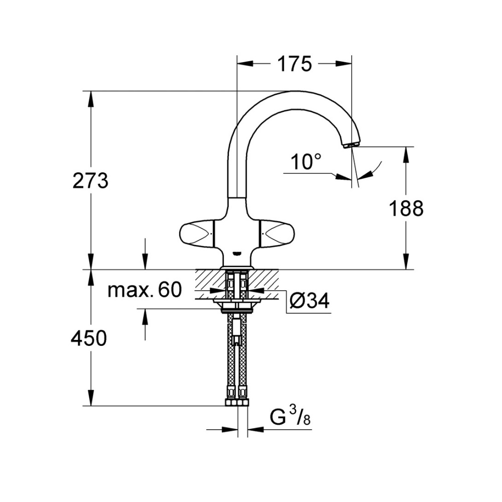 Grohe Aria 31043000 Смеситель для кухни