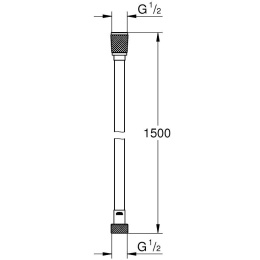 Душевой шланг GROHE Silverflex (26346001) Long-Life 150 см, хром, с защитой от перекручивания 
