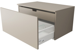 Velvex UNIQUE UNIT tpUNI.80.H40.Y.VY-215 Тумба подвесная выс. 40, выдв. ящик, внутр. ящик, бежевый ш