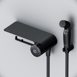 Фото Смеситель с гигиеническим душем Am.Pm X-Joy (F0H85A822) черный