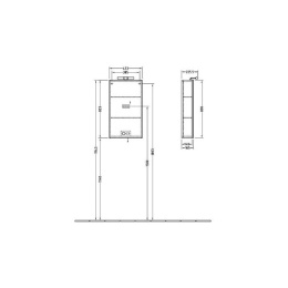 Зеркальный шкаф подвесной Frame To Frame A384 01NR