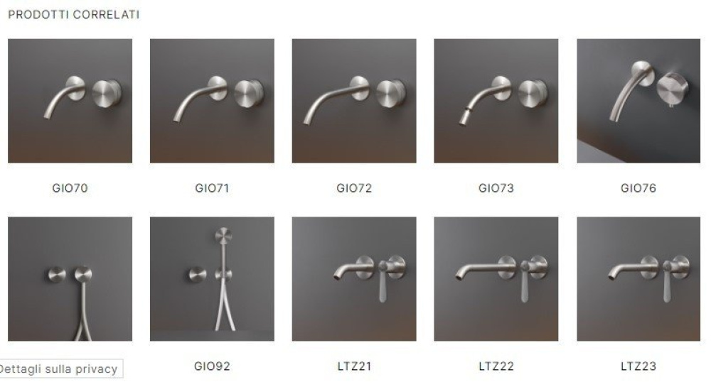 Фото Скрытая часть CEA design PWF 01 для смесителя