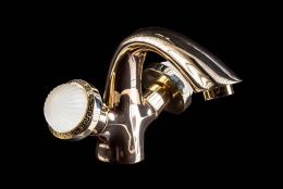 Фото Смеситель для умывальника Boheme Satine (291-ST) золото