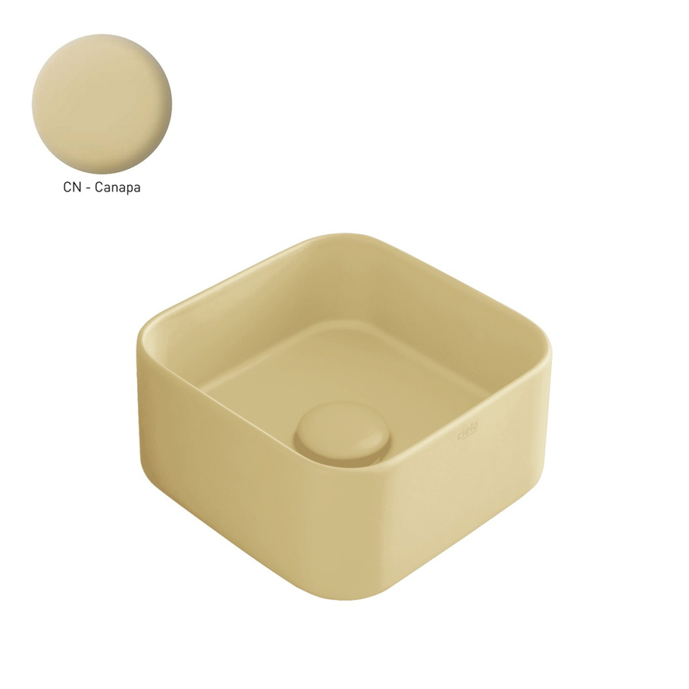 Ceramica CIELO Shui Comfort MILAQ CN - Раковина накладная Minimo 25*25 см Canapa