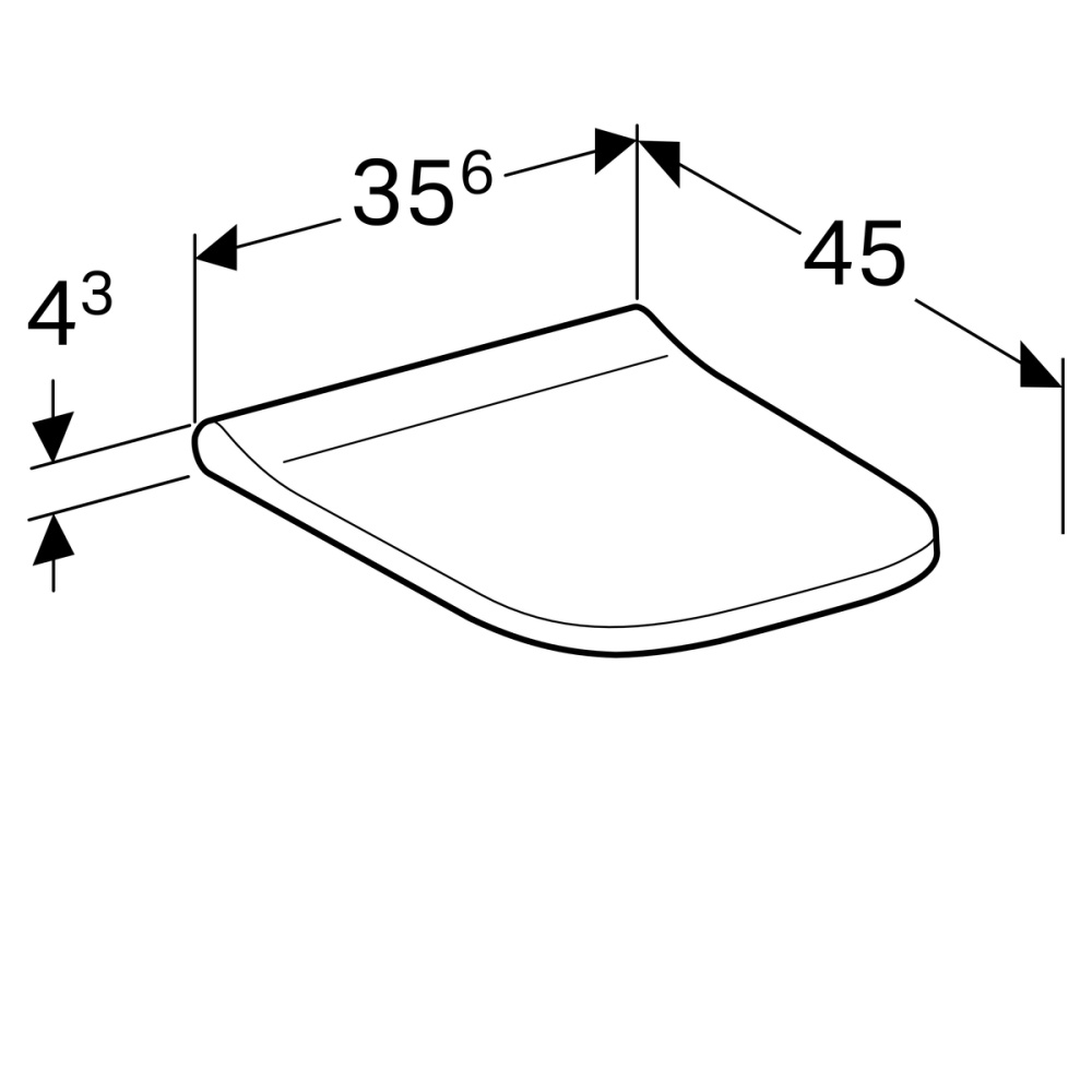 Geberit Smyle 500.238.01.1 Сиденье с крышкой, для унитаза