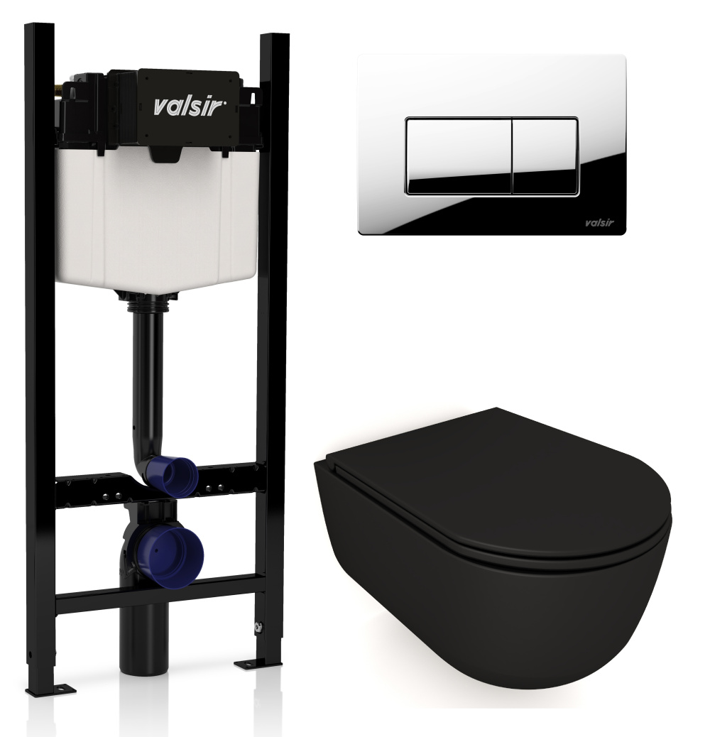 KIT VSCR 7334NEMT Slim P1 Комплект инсталляции 4 в 1, WINNER S BLOCK VS0853202, унитаз DREAM 7334NEM